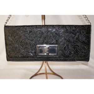 Lulu Townsend Black Cocktail Bag Shoulder Purse Chain Strap